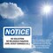Signmission No Soliciting No Religious Fanatics Girl OSHA Notice Sign, Vinyl Decal, 5in W x 3.5in L, 2PK OS-2PACK-NS-D-35-L-14829 - alternate 3